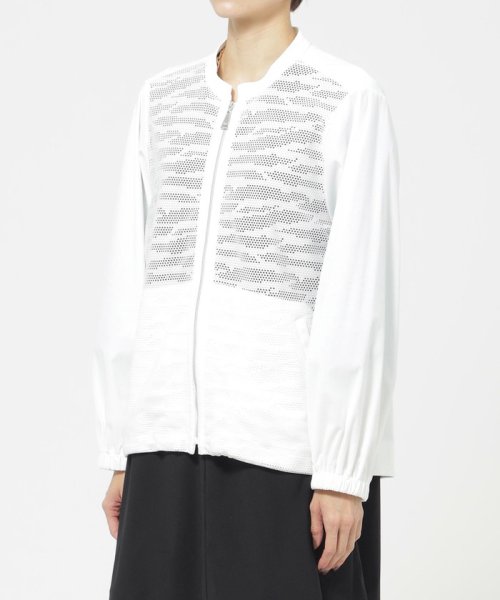 【接触冷感】【ウォッシャブル】ハイゲージメリルハイテンションブルゾン ウォッシャブル