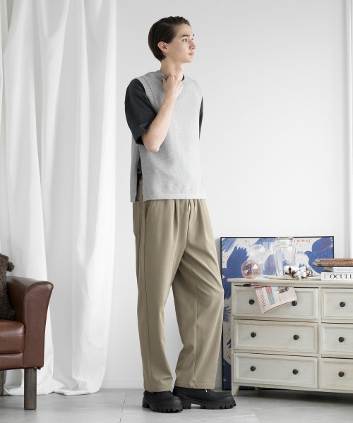 aimoha(aimoha（アイモハ）)/aimoha men SLIM STRAIGHT SLACKS スリムストレートスラックス/img21