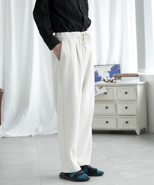 aimoha(aimoha（アイモハ）)/aimoha men SLIM STRAIGHT SLACKS スリムストレートスラックス/img29