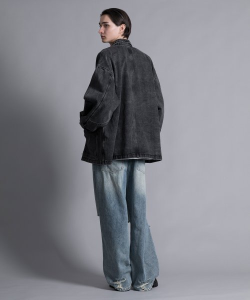 aimoha(aimoha（アイモハ）)/【aimoha neo】DISTRESSED BAGGY JEANS/img04