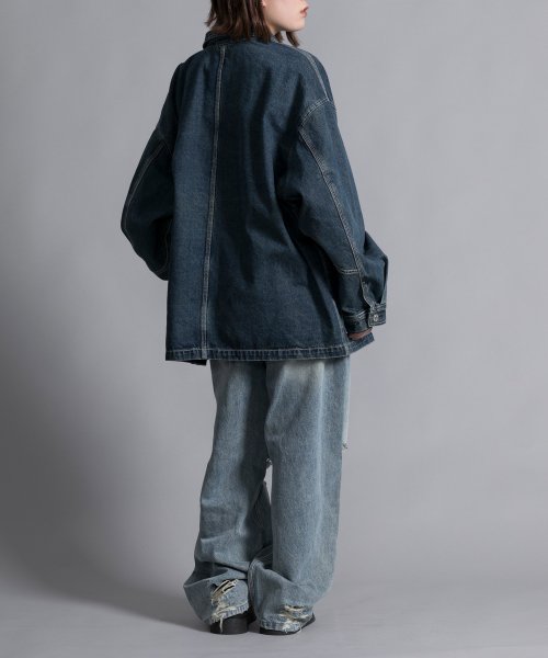 aimoha(aimoha（アイモハ）)/【aimoha neo】DISTRESSED BAGGY JEANS/img16