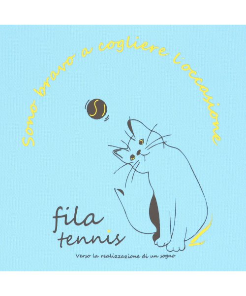 FILA（ZETT Ladies）(フィラ（ゼット　レディース）)/【テニス】キャット柄 バックホールメッシュ グラフィックTシャツ レディース /img07