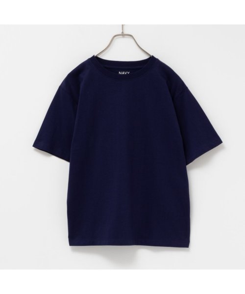 MAC HOUSE(women)(マックハウス（レディース）)/NAVY ネイビー ベーシッククルーTシャツ ENV240001A/img09