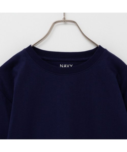 MAC HOUSE(women)(マックハウス（レディース）)/NAVY ネイビー ベーシッククルーTシャツ ENV240001A/img15