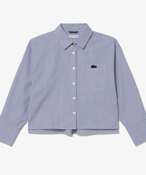 LACOSTE(ラコステ)/ボリュームスリーブ ストライプクロップド 長袖シャツ/img06