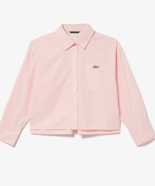 LACOSTE(ラコステ)/ボリュームスリーブ ストライプクロップド 長袖シャツ/img20