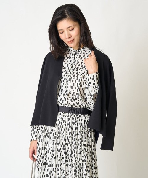 ダブルフェイスニットカーディガン 