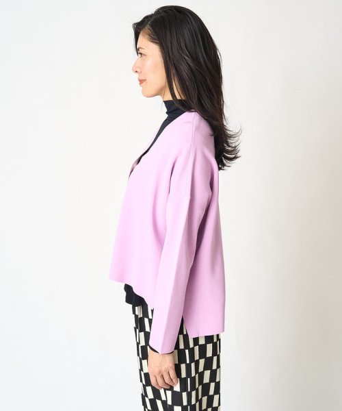 ダブルフェイスニットカーディガン 