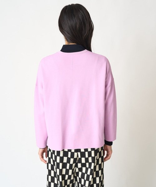 ダブルフェイスニットカーディガン 