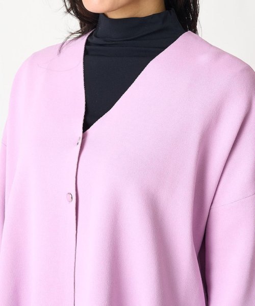 ダブルフェイスニットカーディガン 