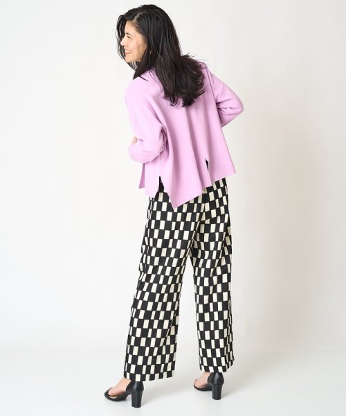 ダブルフェイスニットカーディガン 