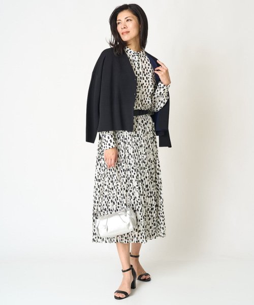 ダブルフェイスニットカーディガン 