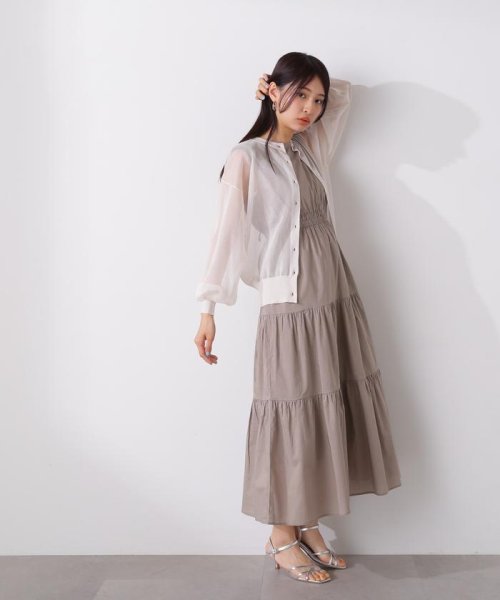 N Natural Beauty Basic(エヌナチュラルビューティベーシック)/コットンボイルウエストギャザーワンピース《S Size Line》/img20