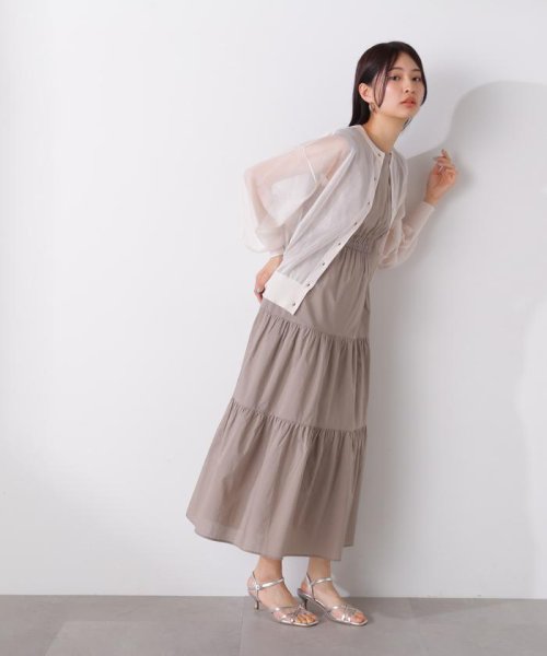 N Natural Beauty Basic(エヌナチュラルビューティベーシック)/コットンボイルウエストギャザーワンピース《S Size Line》/img21