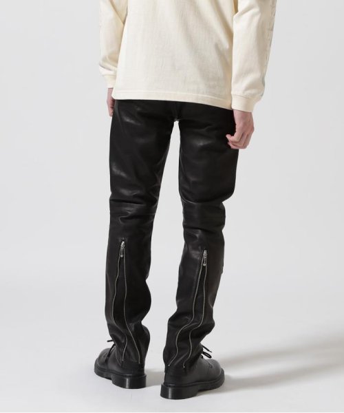 LHP(エルエイチピー)/Blackmeans/ブラックミーンズ/BASIC RIDER PANTS COW LEATHER/img01