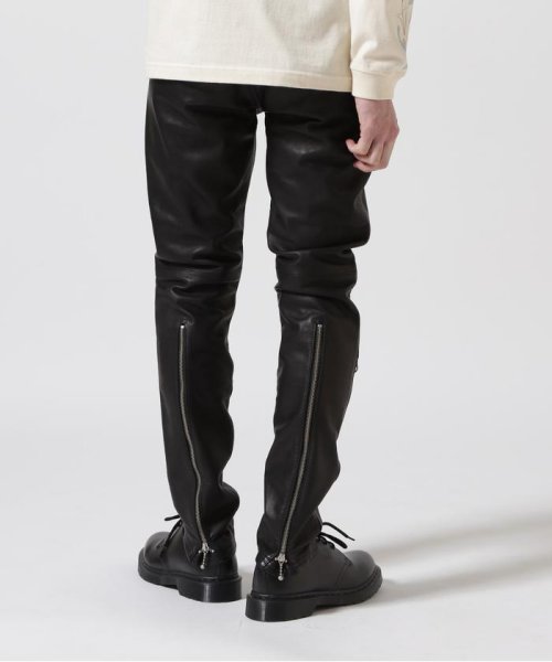 LHP(エルエイチピー)/Blackmeans/ブラックミーンズ/BASIC RIDER PANTS COW LEATHER/img02