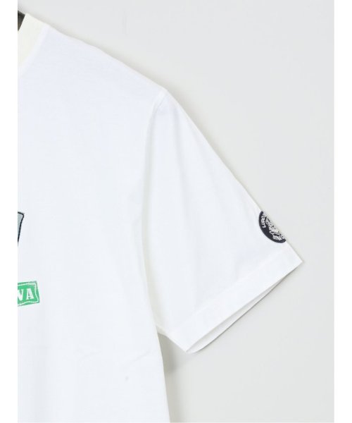 GRAND-BACK(グランバック)/【大きいサイズ】シナコバ/SINA COVA 綿ワッペンモチーフ クルーネック半袖Tシャツ/img03