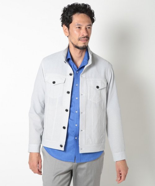 Men's Bigi(メンズビギ)/【EVALET(エバレット)】サッカー千鳥プリントブルゾン/img01