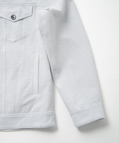 Men's Bigi(メンズビギ)/【EVALET(エバレット)】サッカー千鳥プリントブルゾン/img10