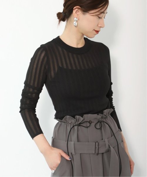 Vis/NY シアーリブプルオーバー VERMEIL par レーヨン 縮み 洗濯による