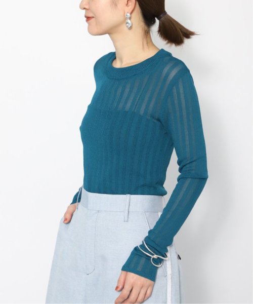 Vis/NY シアーリブプルオーバー VERMEIL par レーヨン 縮み 洗濯による