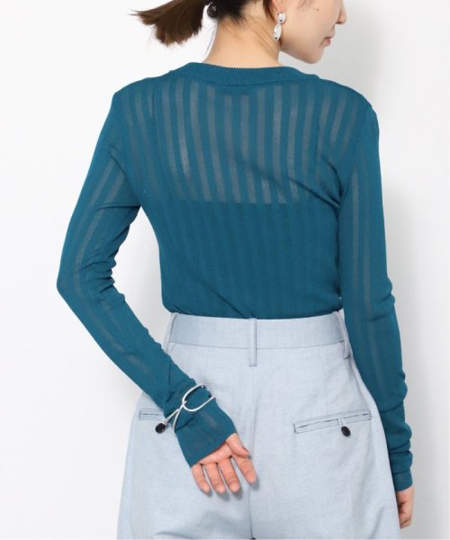 Vis/NY シアーリブプルオーバー VERMEIL par レーヨン 縮み 洗濯による