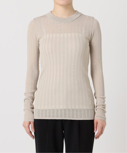 Vis/NY シアーリブプルオーバー VERMEIL par レーヨン 縮み 洗濯による