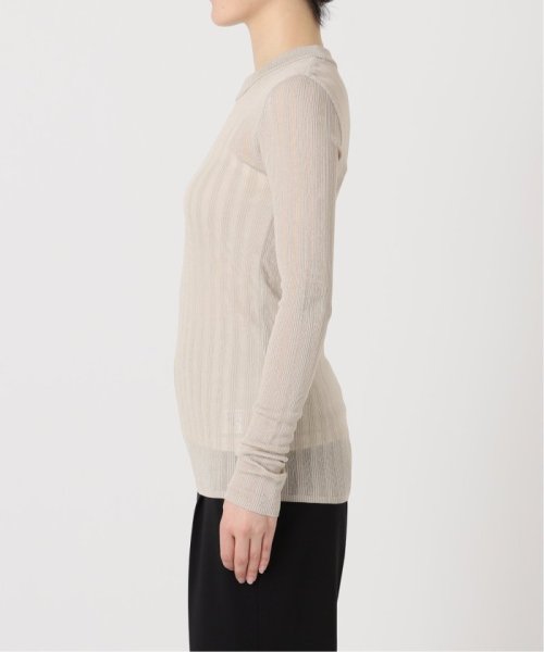 Vis/NY シアーリブプルオーバー VERMEIL par レーヨン 縮み 洗濯による