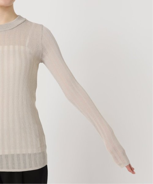 Vis/NY シアーリブプルオーバー VERMEIL par レーヨン 縮み 洗濯による