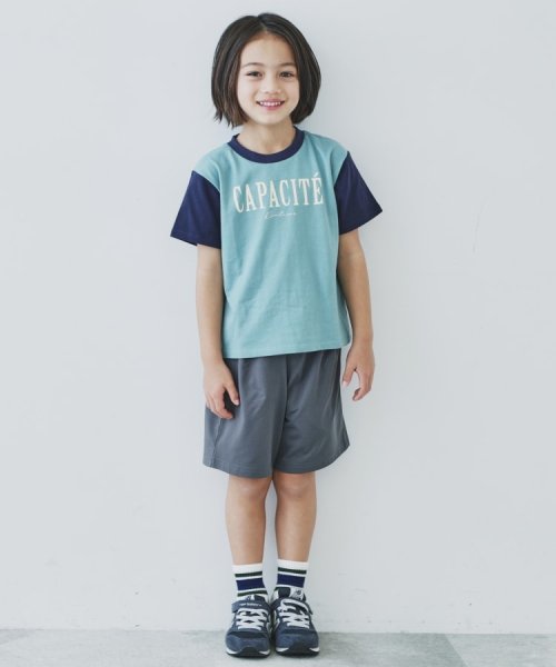 THE SHOP TK（KID）(ザ　ショップ　ティーケー（キッズ）)/【110－160】マルチファンクションハーフパンツ/吸水速乾・UV・イージーケア/img01