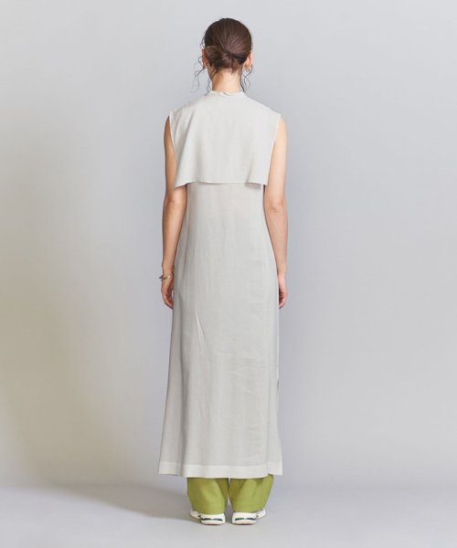 【WEB限定】ソリッド＆フラワー ケープノースリーブワンピース B80 W56 H85