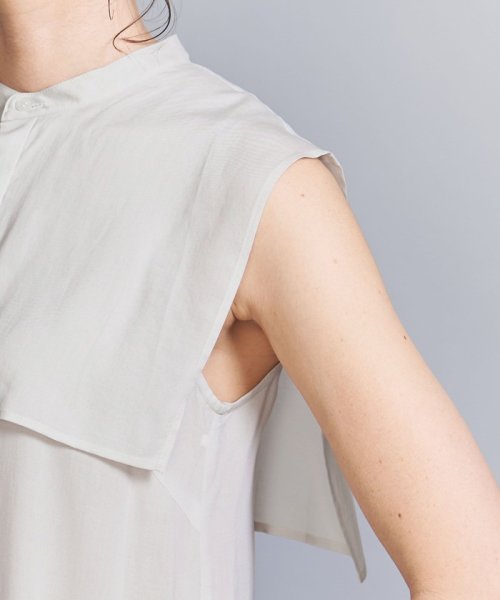 【WEB限定】ソリッド＆フラワー ケープノースリーブワンピース B80 W56 H85