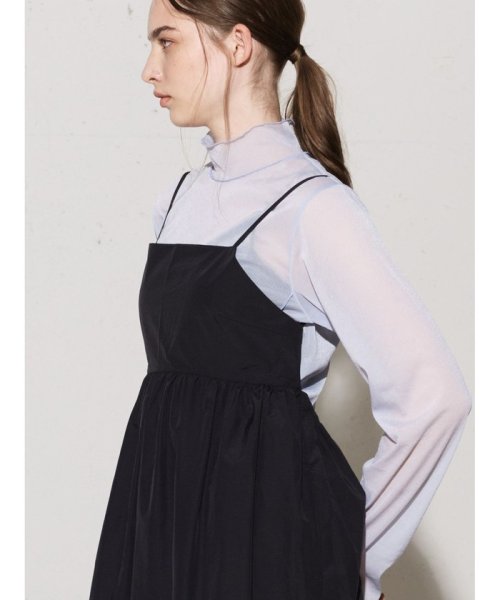 MIDIUMISOLID for Ladies C/NY ティアードキャミソールワンピース 