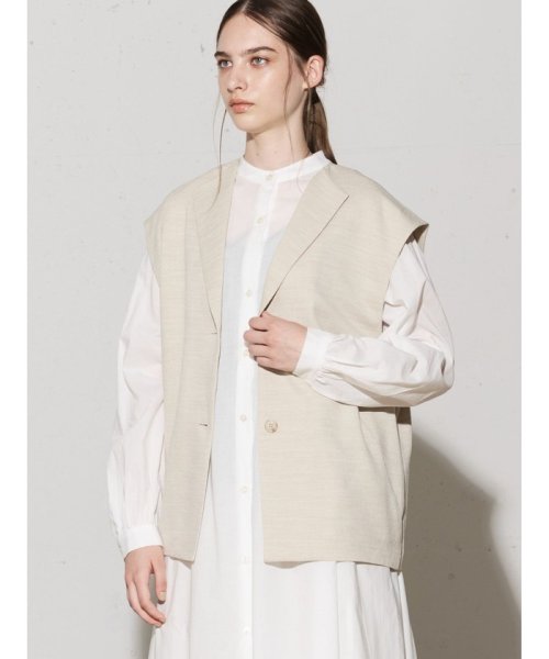 MIDIUMISOLID for Ladies リネンライクジレ ベスト・ジレ PE1596761863(12155円)