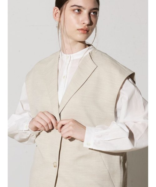 MIDIUMISOLID for Ladies リネンライクジレ ベスト・ジレ PE1596761863(12155円)