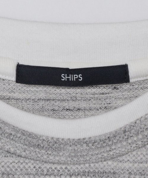 SHIPS MEN(シップス　メン)/SHIPS: フェイクレイヤード ピケ クルーネック Tシャツ/img23