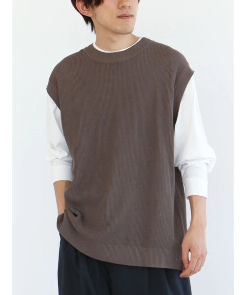 CRAFT STANDARD BOUTIQUE(クラフトスタンダードブティック)/ニットベスト+ロングスリーブ TEE セット/img15