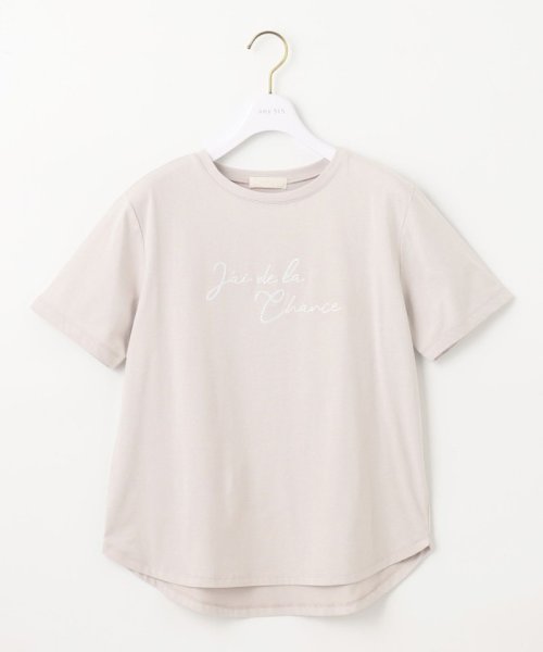 any SiS L(エニスィス（大きいサイズ）)/ロゴ刺繍 Tシャツ/img08