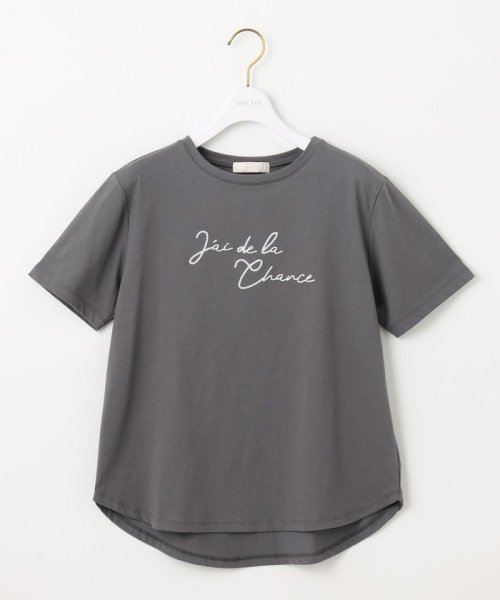 anySiS(エニィ　スィス)/ロゴ刺繍 Tシャツ/img09