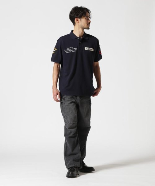 AVIREX(AVIREX)/ネイバル パッチド ポロシャツ/NAVAL PATCHED POLO SHIRT/img29