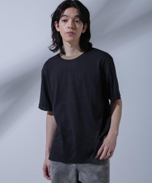 nano・universe(ナノ・ユニバース)/Anti Soaked 汗染み防止 リンガーネックTシャツ/img02