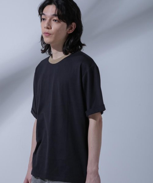 nano・universe(ナノ・ユニバース)/Anti Soaked 汗染み防止 リンガーネックTシャツ/img03