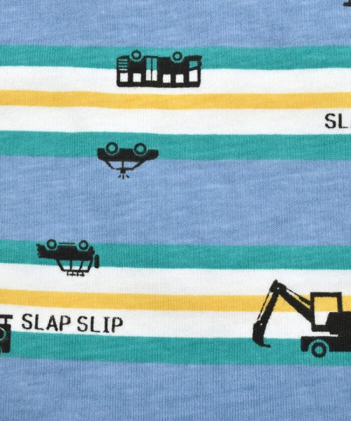 SLAP SLIP(スラップスリップ)/ボーダーはたらくくるま恐竜プリント柄Tシャツ(80~130cm)/img13