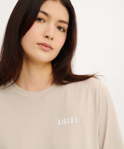 AIGLE(エーグル)/吸水速乾 ワンポイントロゴプリント 半袖Tシャツ/img06