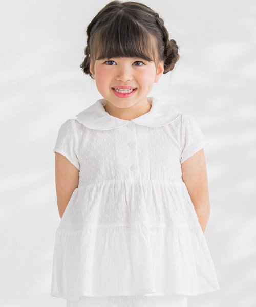 BeBe Petits Pois Vert(ベベ プチ ポワ ヴェール)/ぽつぽつデザイントップス＋キュロットセット(95~150cm)/img03