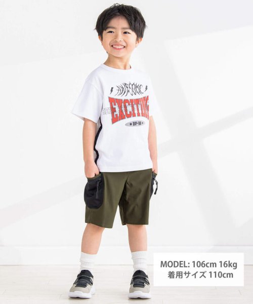 BeBe Petits Pois Vert(ベベ プチ ポワ ヴェール)/ロゴ文字プリントTシャツ(95~150cm)/img01