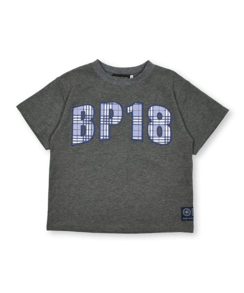 BeBe Petits Pois Vert(ベベ プチ ポワ ヴェール)/チェックパッチロゴ半袖Tシャツ(95~150cm)/img14