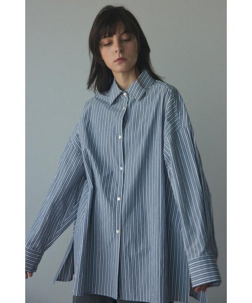 BLACK BY MOUSSY(ブラックバイマウジー)/relax stripe loose shirts/img08