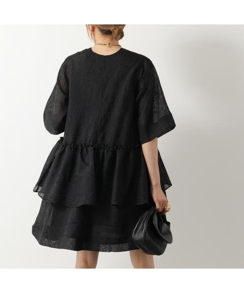 GANNI(ガニー)/GANNI ワンピース Crinkled Georgette Flounce Mini Dress/img05