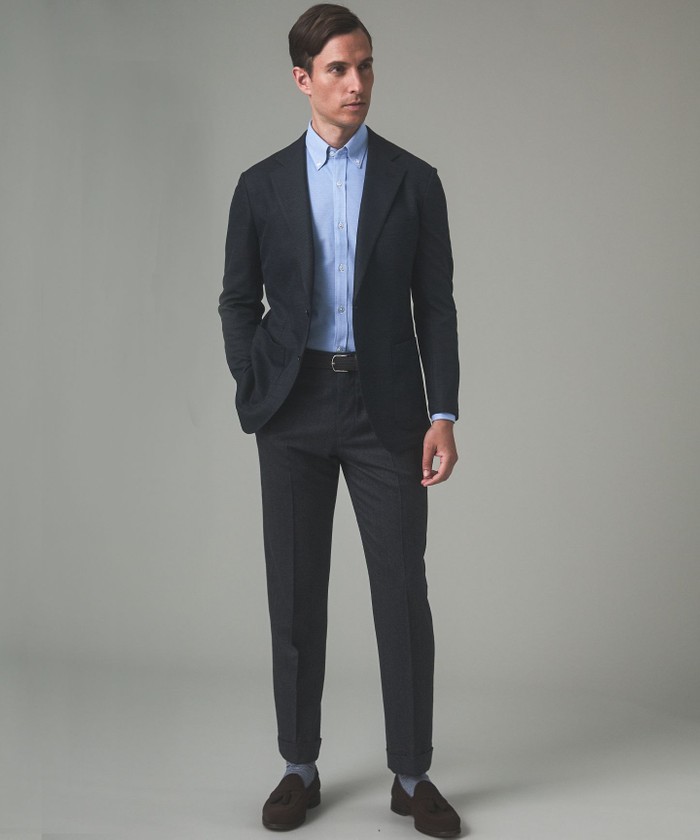 531 新品 五大陸 洗える ノルマンディーリネン カーディガンジャケット BM ウォッシャブル】ノルマンディーリネン カーディガンジャケット